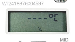 Menybild 7 visar temperaturen på det inkommande vattnet.